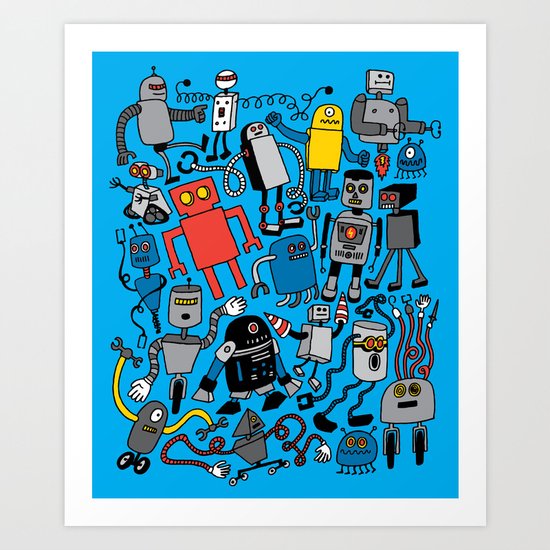ROBOTS! Art Print