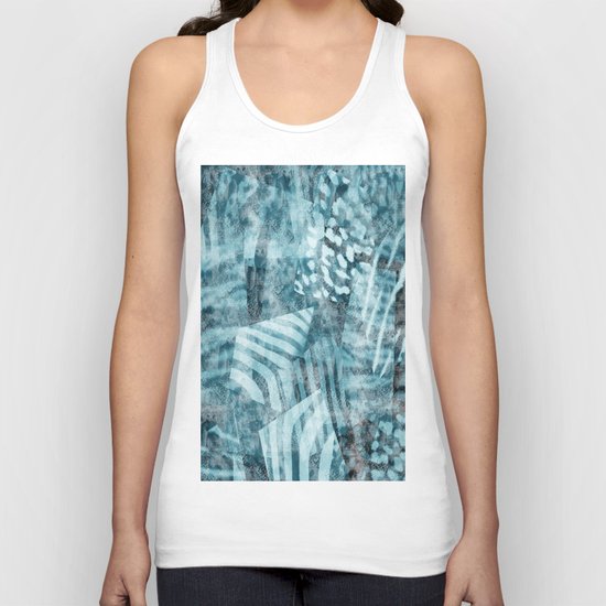 Blue safari Unisex Tank Top