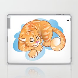 Sleepy Orange Tabby Laptop & iPad Skin