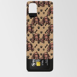 All over dog face pattern design. Android Card Case