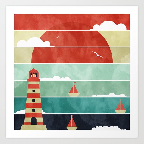 Coming Home. Art Print