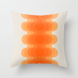 Echoes - Creamsicle Throw Pillow