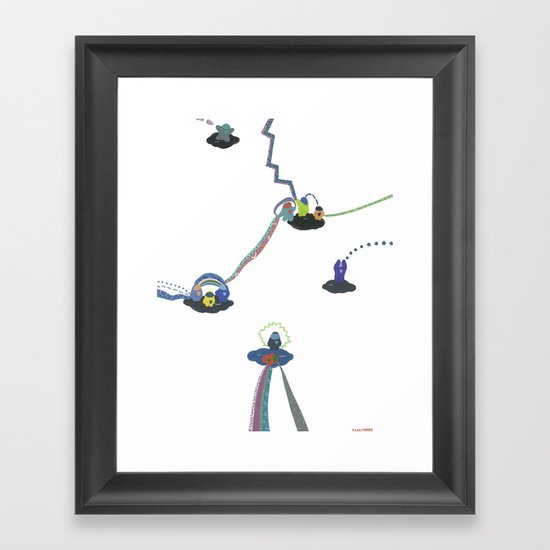 Dynamism of the Clouds, ii Framed Art Print