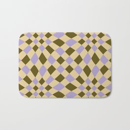 Distorted Tiles Pattern (Trendy Color Palette) Bath Mat