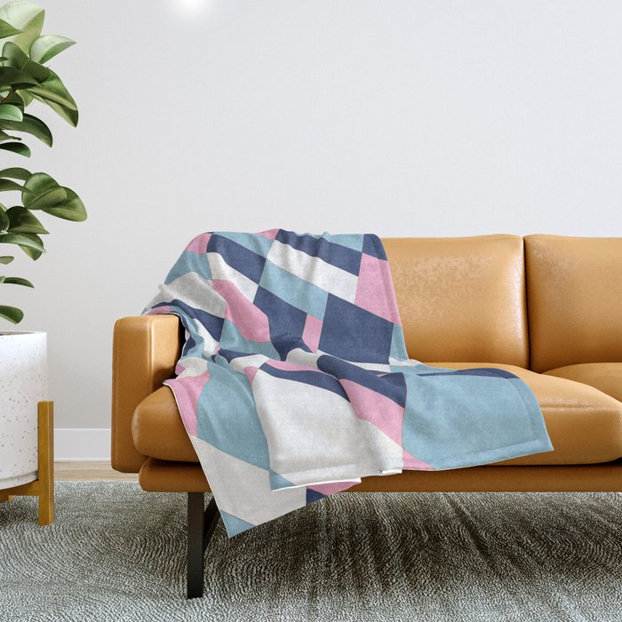 Matisse Map Pink Throw Blanket