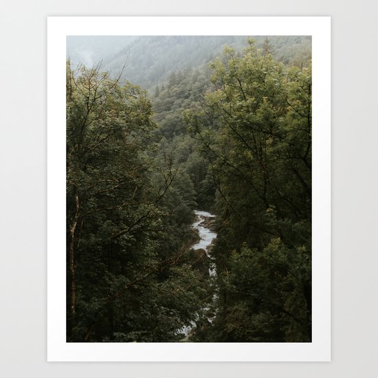 Forest Valley River - Landscape Photography Art Print