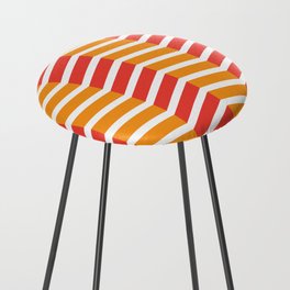 70s 80s Pattern Stripes Counter Stool