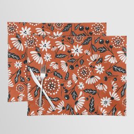 Red Orange Daisy Placemat
