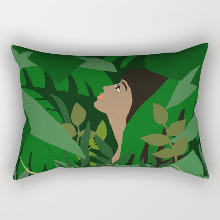 in forest Rectangular Pillow