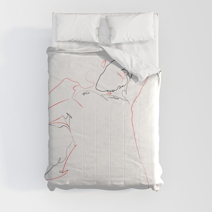 Submissive woman Comforter