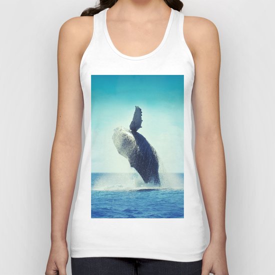 Happy Whale Unisex Tank Top