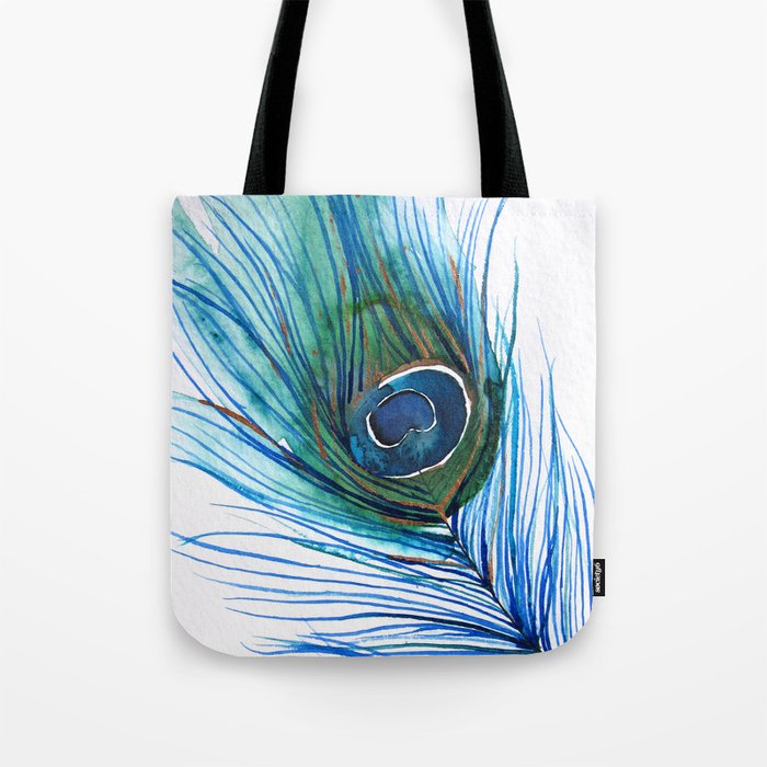 Peacock Feather I Tote Bag