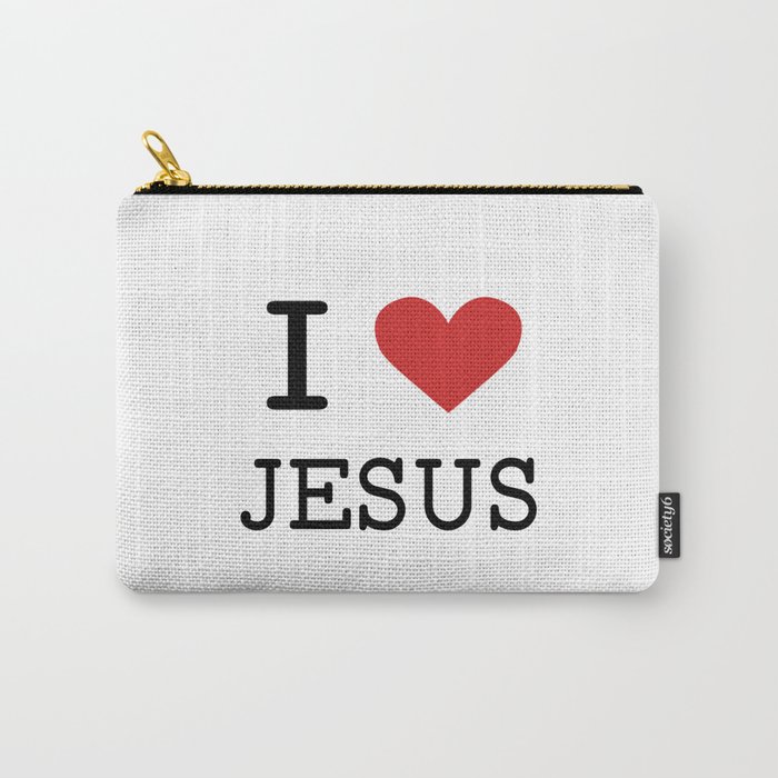 Christian,Bible Quote,I love Jesus Carry-All Pouch