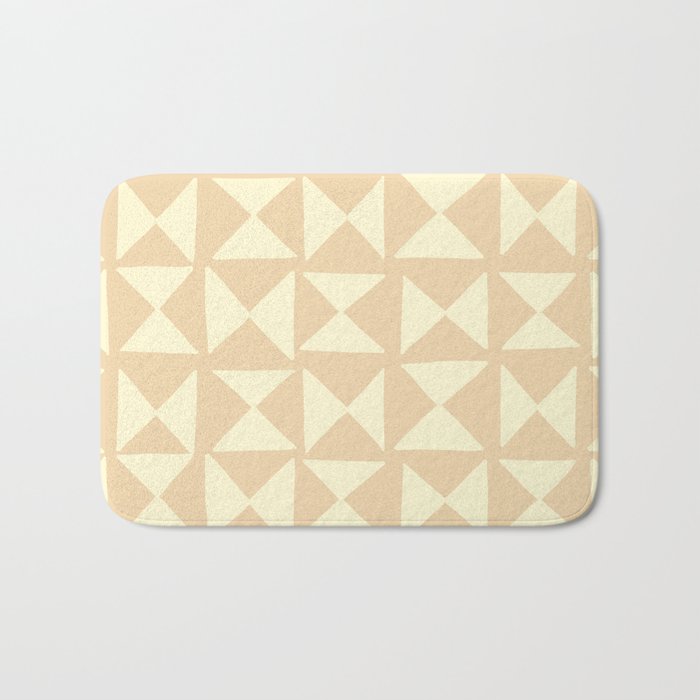 Geo Bows Terracotta Bath Mat