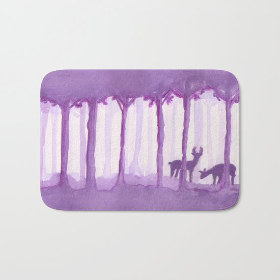a forest Bath Mat