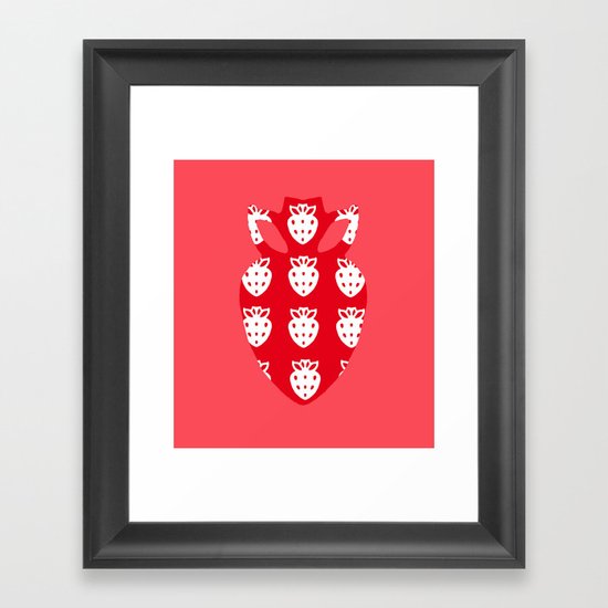 Strawberry Jam Framed Art Print
