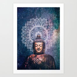 Buddha Mandala Zen Print Art Print