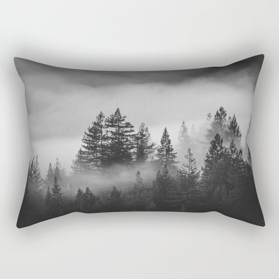 Forest of Fog Rectangular Pillow