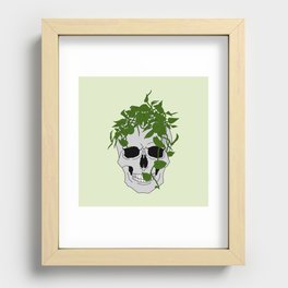 LEAVES OUT OF SKULL Recessed Framed Print