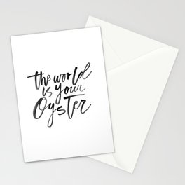 The World Is Your Oyster Stationery Cards