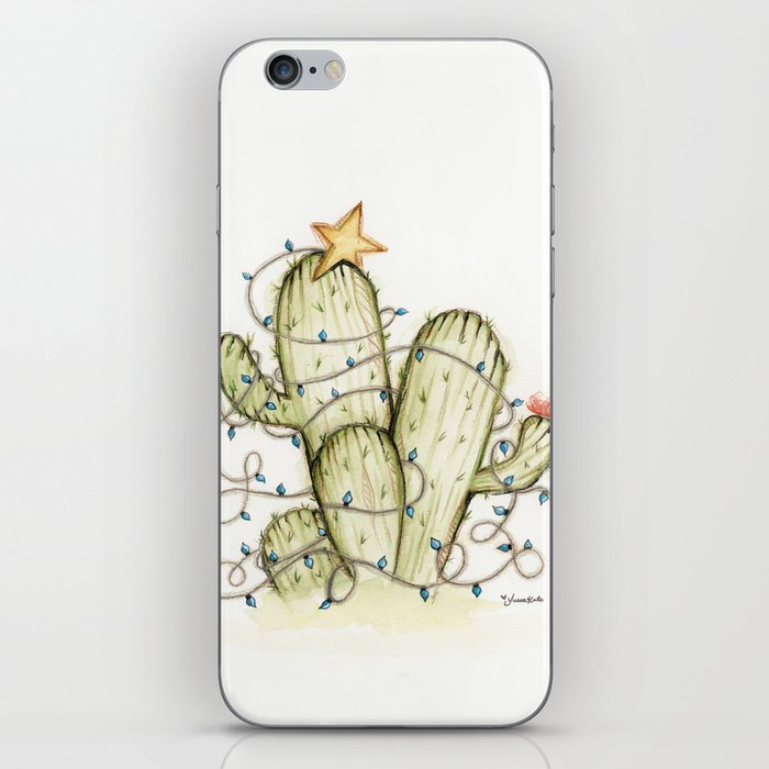 Feliz Navidad Cactus iPhone Skin