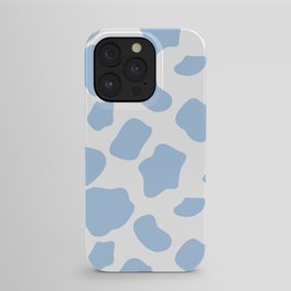 cow print - blue iPhone Case