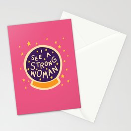 I see a strong woman Stationery Card