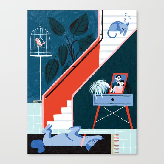 Waiting for Our Humans to Get Home Canvas Print