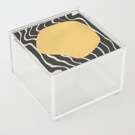 Liquid yellow Acrylic Box