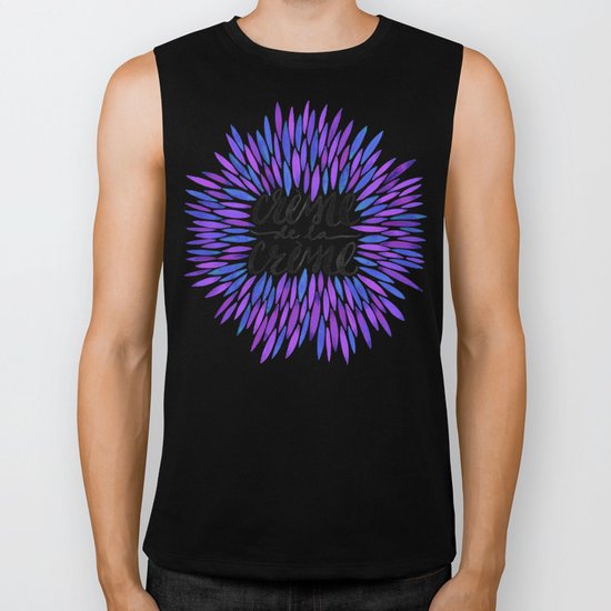 Crème de la Crème – Periwinkle Biker Tank