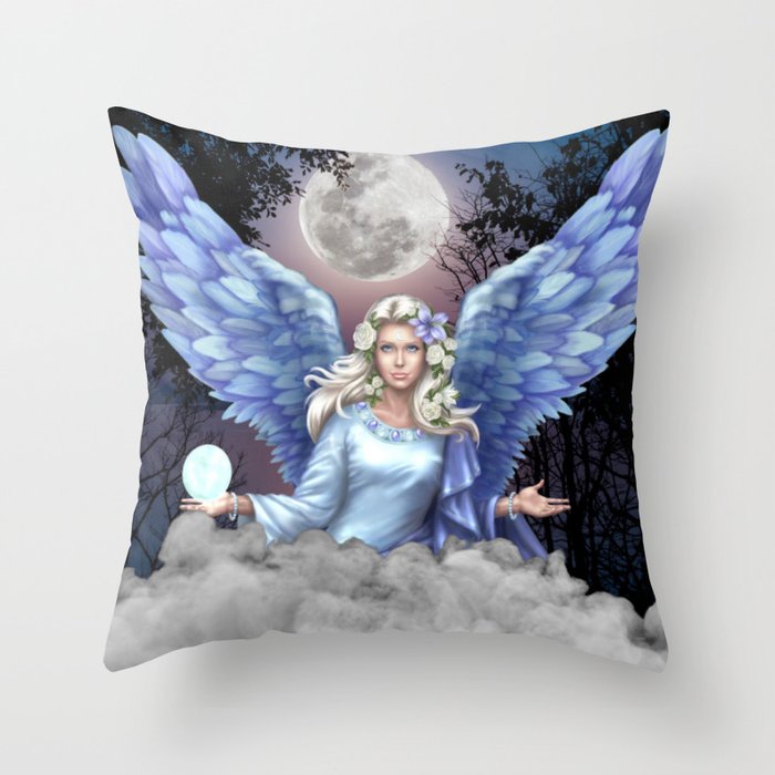 Archangel Haniel Throw Pillow