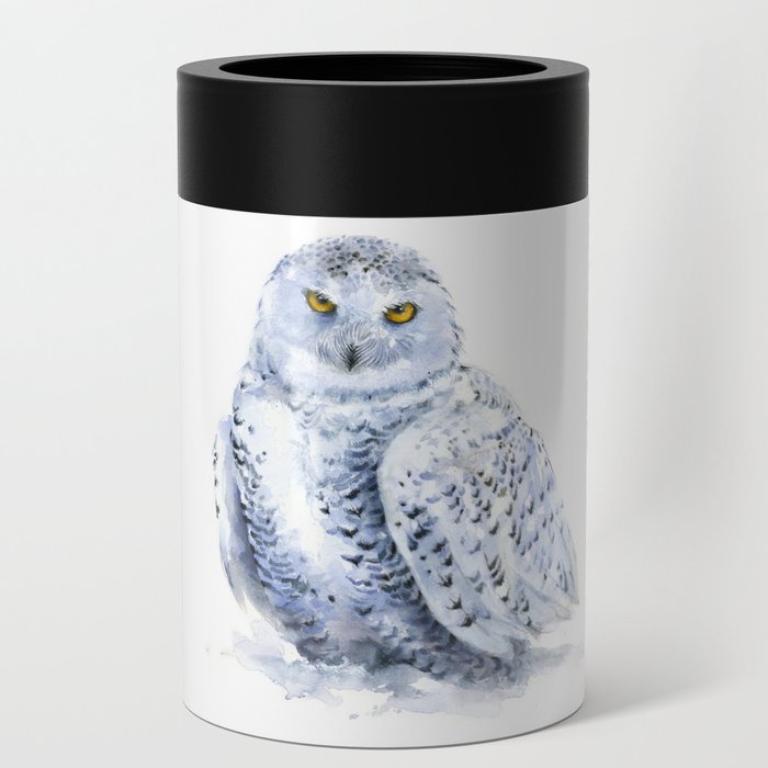 Snowy Owl Can Cooler