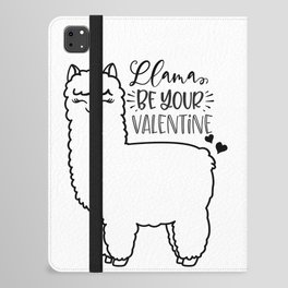 Llama Be Your Valentine iPad Folio Case