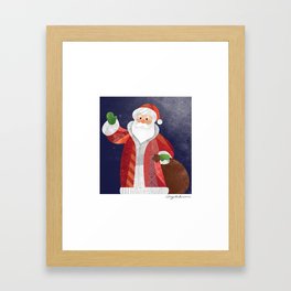 Santa Framed Art Print