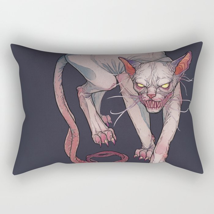 Goblin cat Rectangular Pillow