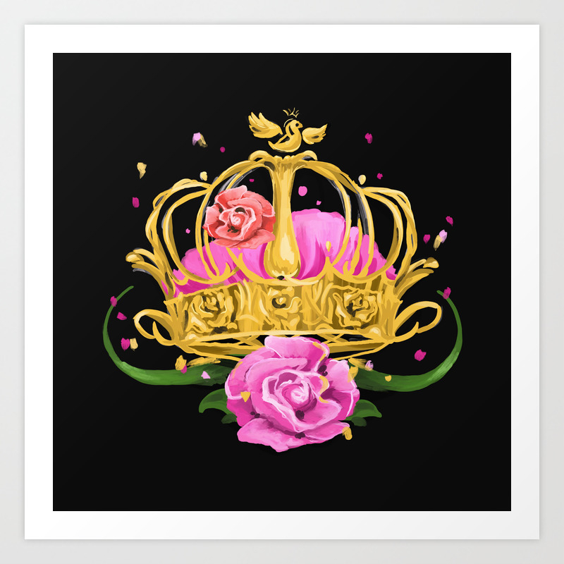 Queen Crown Art Print By Babanna Society6