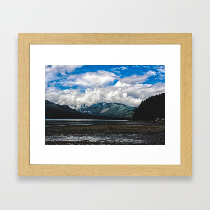 Clouds on the Hill Framed Art Print