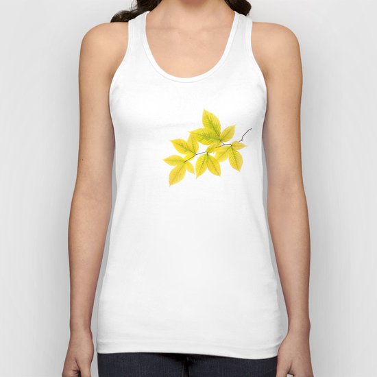 Yellow Leaves Unisex Tank Top