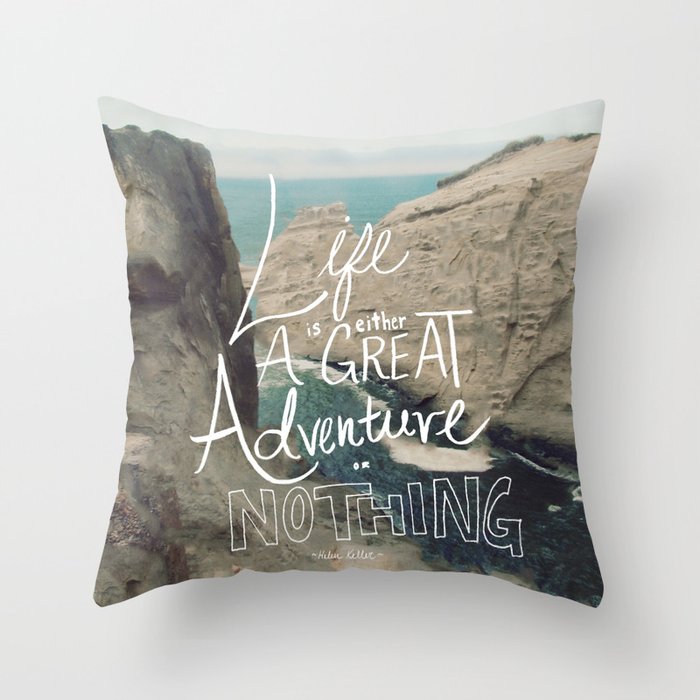 Great Adventure Throw Pillow