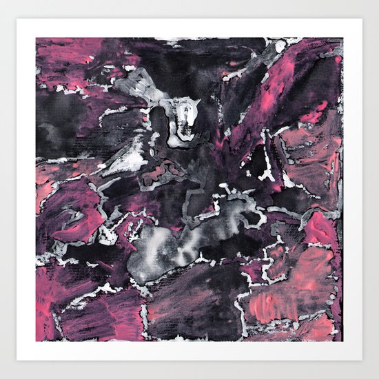 Pink Painting Art Print
