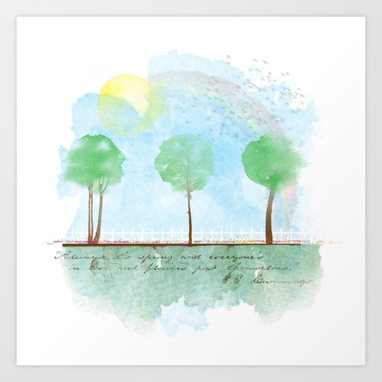 Always it's spring Art Print