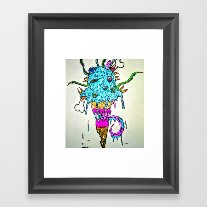 Ice Scream Framed Art Print