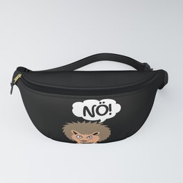 Quill Insulted Nö Bad Mood Hedgehog Fanny Pack