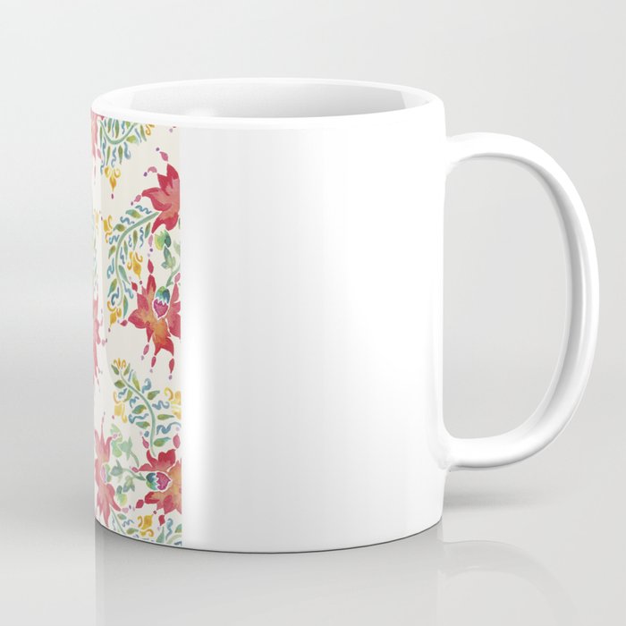 Dragon Flower Watercolor Coffee Mug