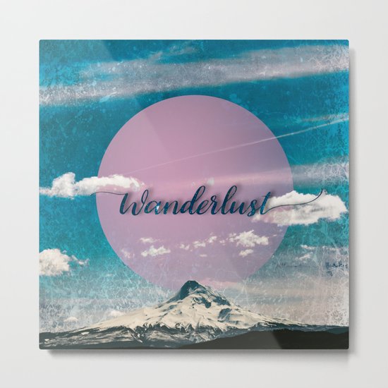 Wanderlust Mountain - Exploregon Metal Print