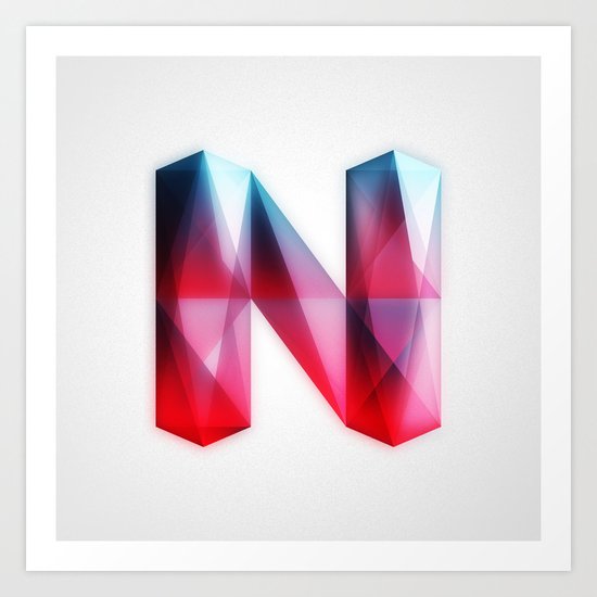 The Letter N Art Print