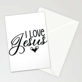 I Love Jesus Stationery Card