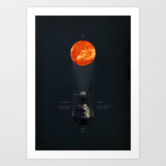 Solar Eclipse Art Print
