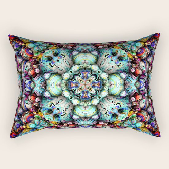 Textural Surfaces of Symmetry Rectangular Pillow