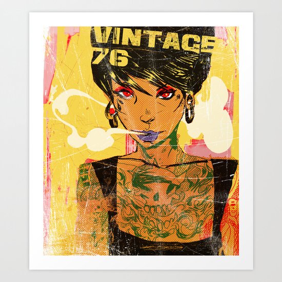 Vintage 76 ( Karla ) Art Print